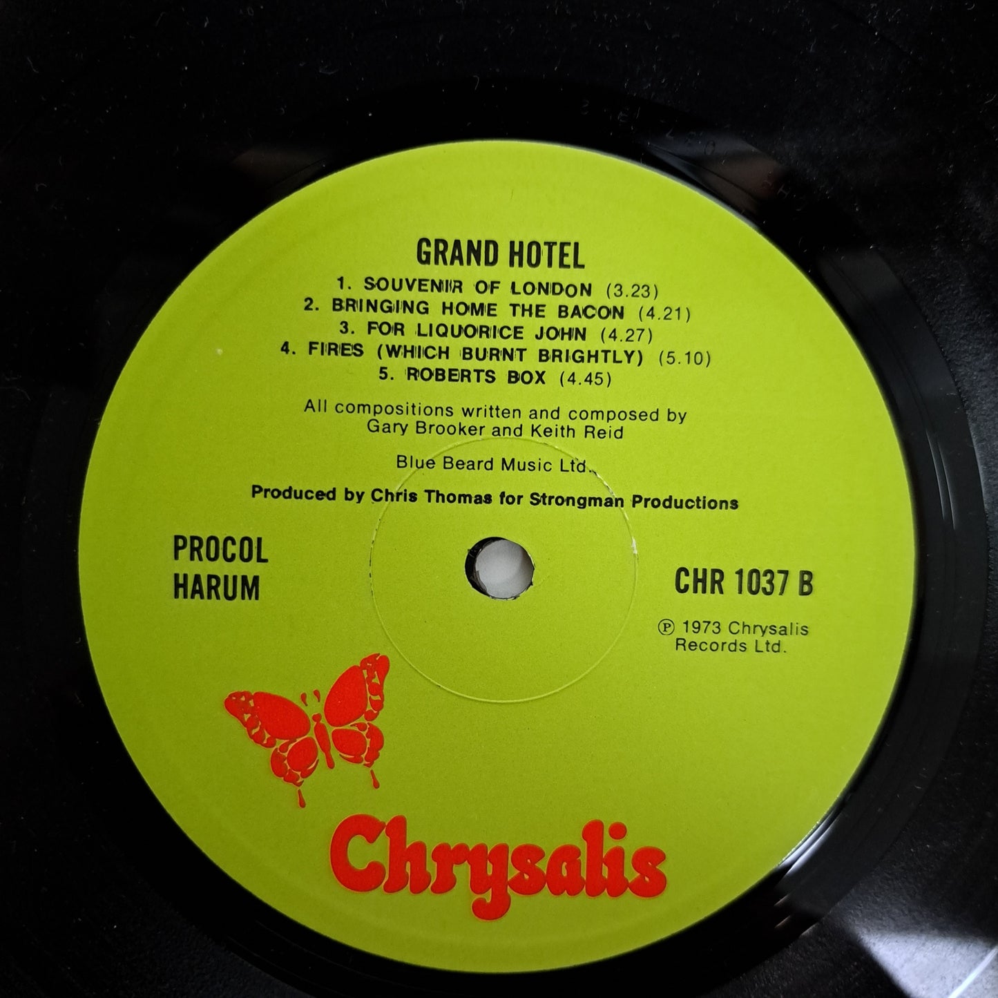 Procol Harum - Grand Hotel (Vinyl LP 1973 UK) EX/EX