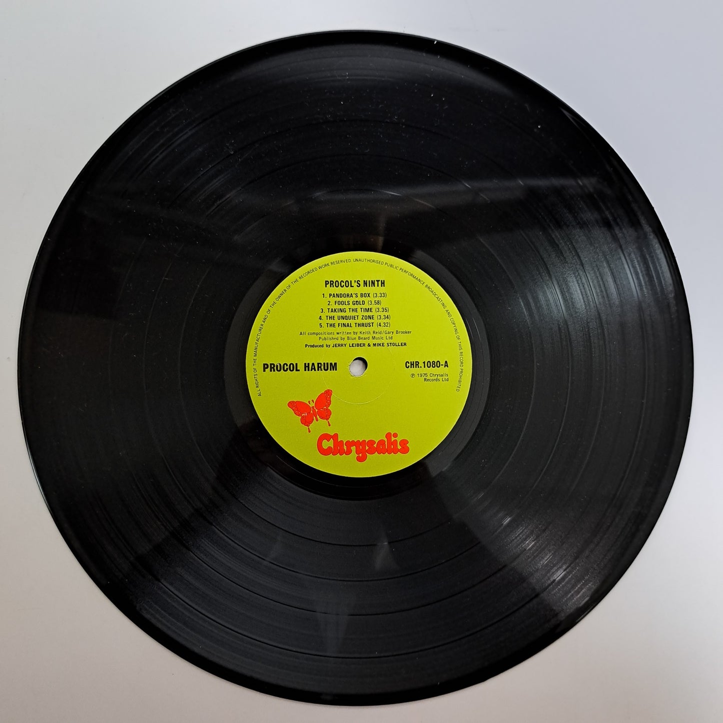 Procol Harum - Procol's Ninth (Vinyl LP 1975 UK) VG+/EX