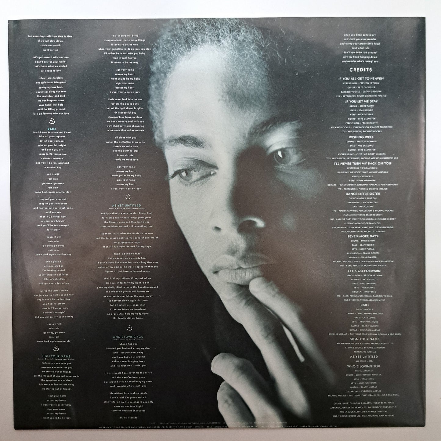 Terence Trent D'Arby - Introducing the Hardline According to (Vinyl LP UK) NM/NM