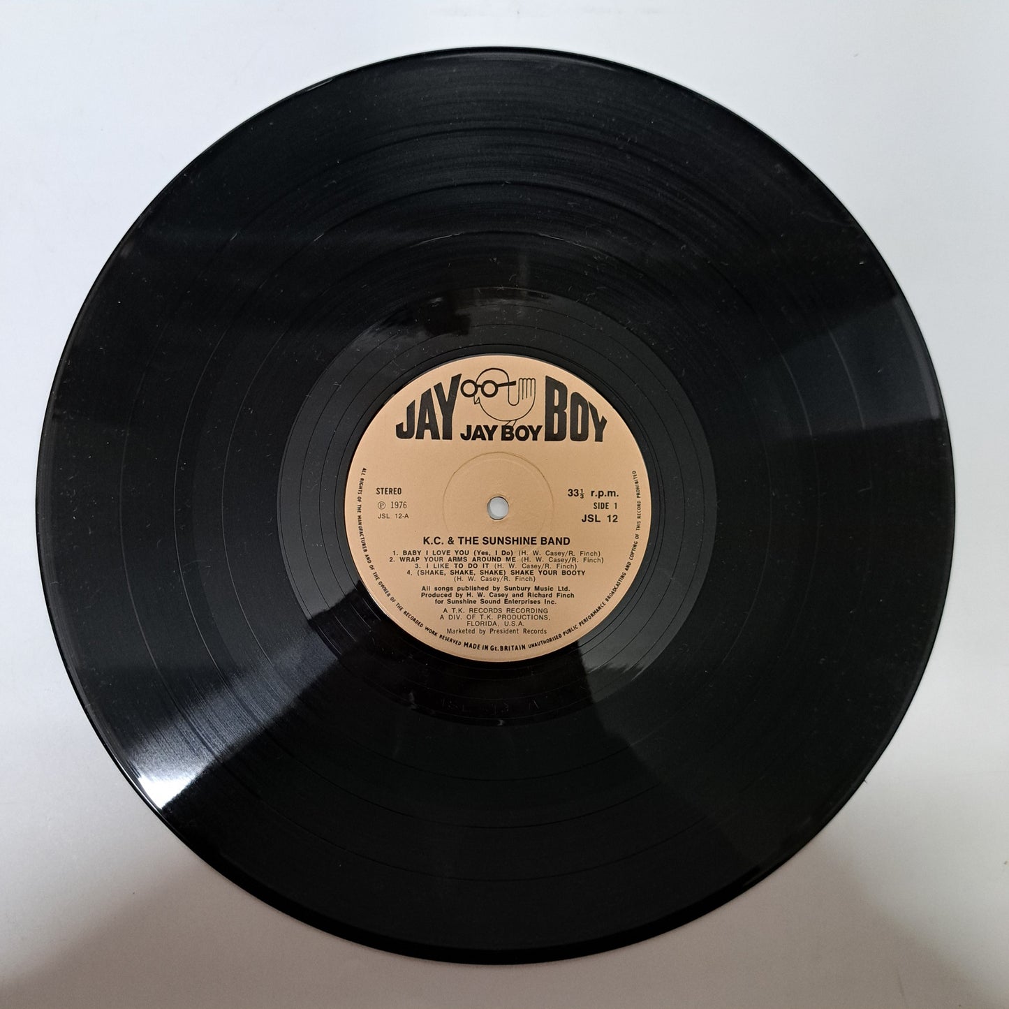 KC and the Sunshine Band - Self Titled [Pt.3] (Vinyl LP UK 1976) EX/EX