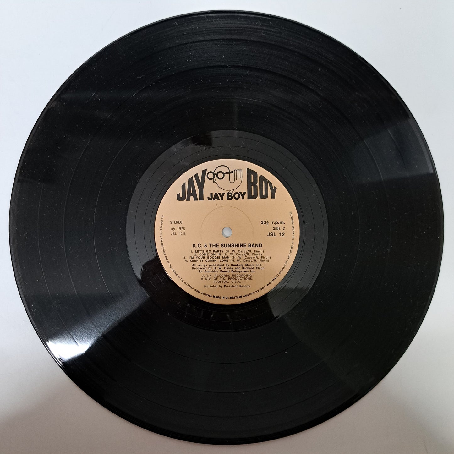 KC and the Sunshine Band - Self Titled [Pt.3] (Vinyl LP UK 1976) EX/EX