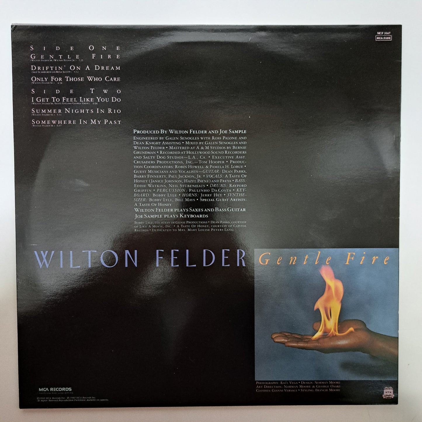 Wilton Felder - Gentle Fire (Vinyl LP UK 1983) NM/NM