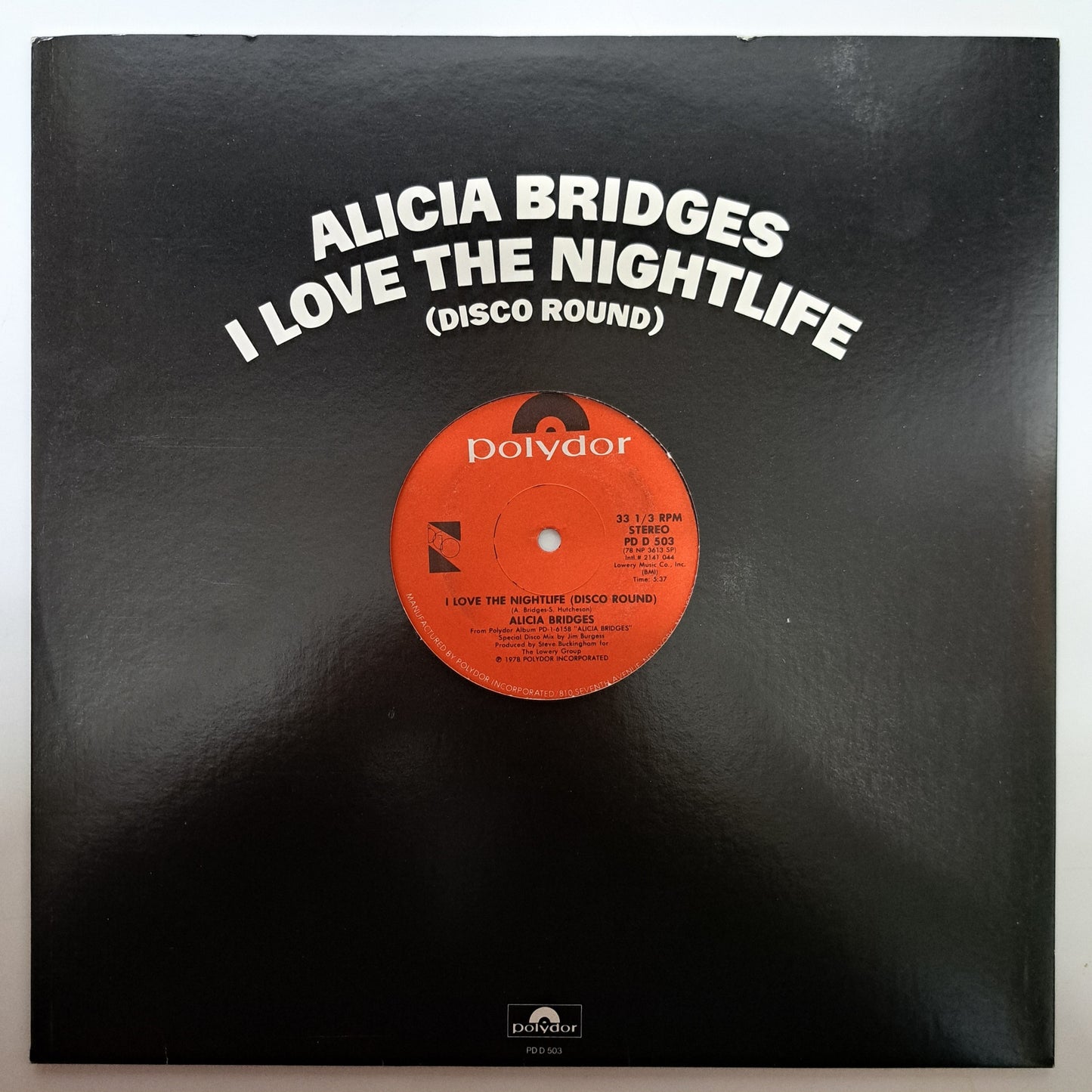 Alicia Bridges - I Love the Nightlife [Disco Round] (Vinyl US 12" Single) EX/M