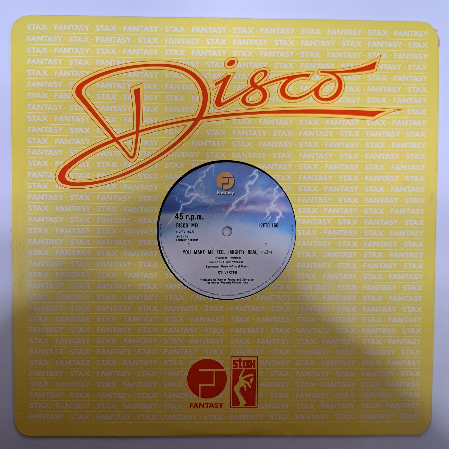 Sylvester - You Make Me Feel [Mighty Real] (Vinyl 12" Single) NM/VG+