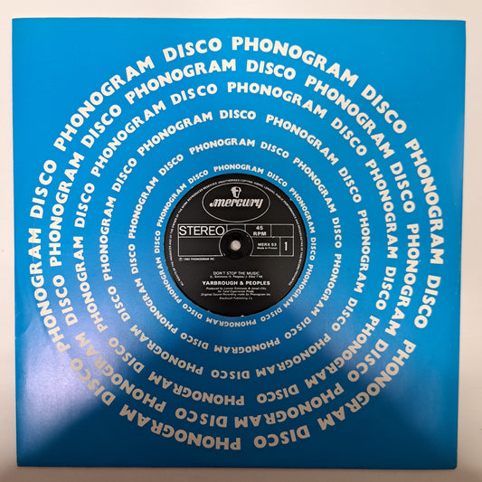 Yarbrough & Peoples - Don't Stop the Music (Vinyl 12" Single) NM/NM