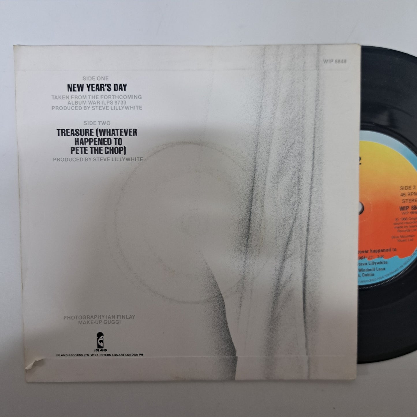 U2 - New Year's Day (Vinyl 7" Single UK 1983) EX/NM