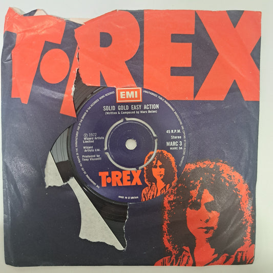 T.Rex - Solid Gold Easy Action (Vinyl 7" Single UK 1972) VG+