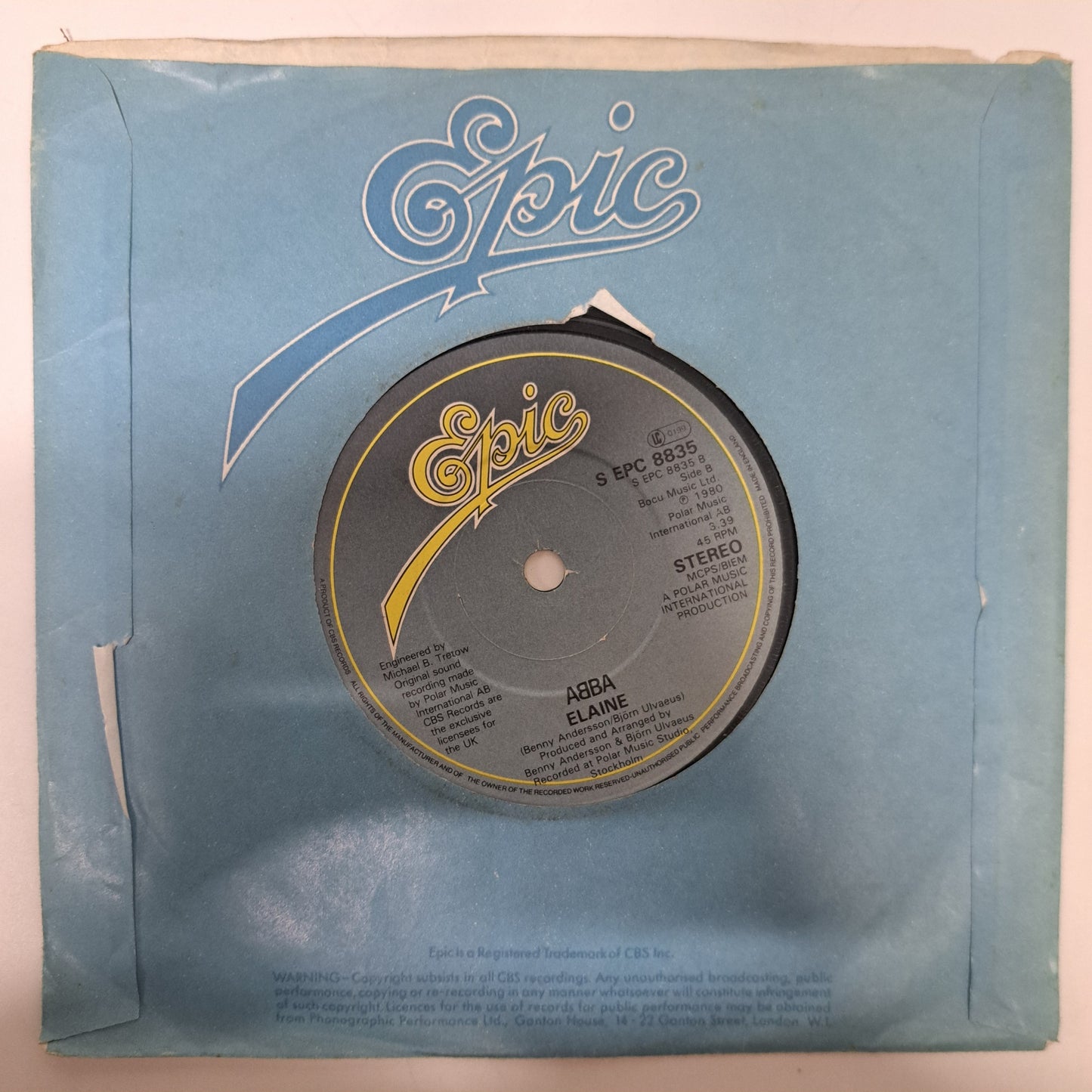 Abba - The Winner Takes it All (Vinyl 7" Single UK 1980) NM