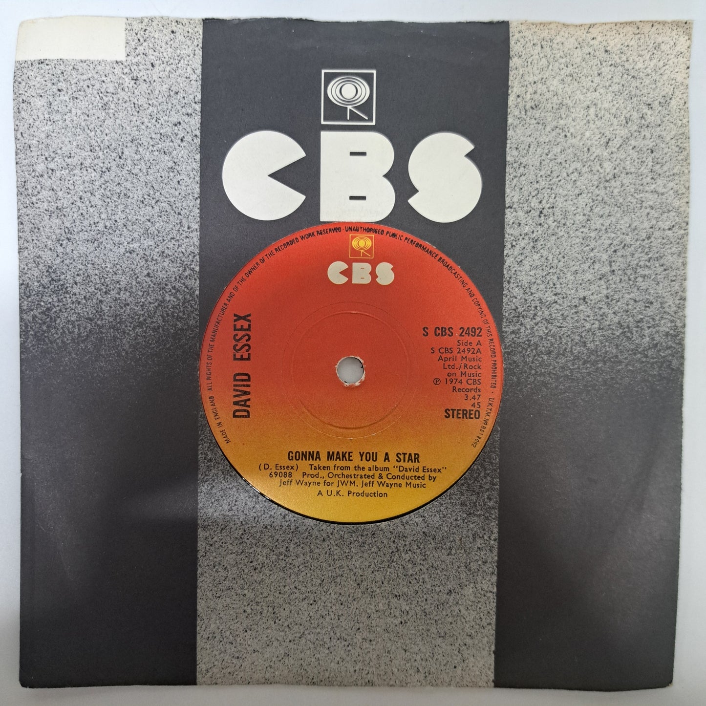 David Essex - Gonna Make You a Star (Vinyl 7" Single) NM