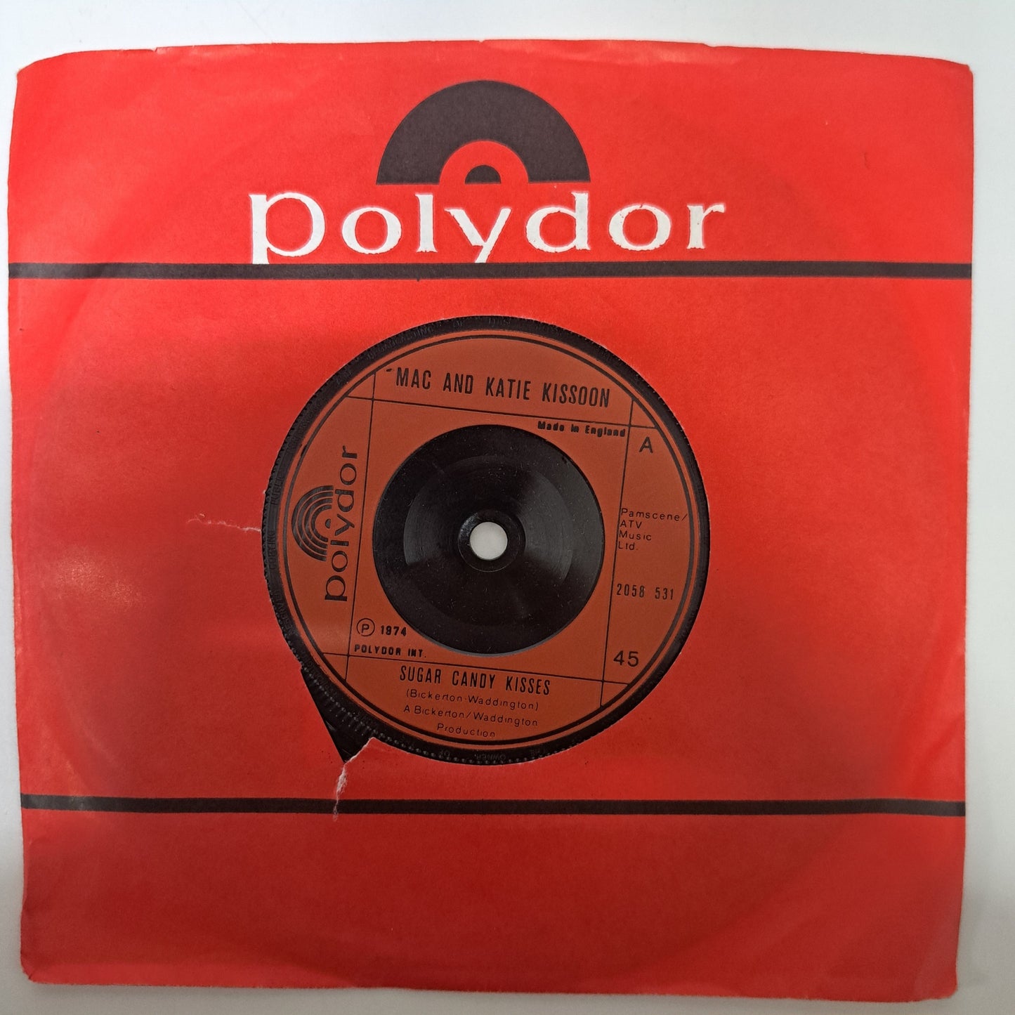 Mac and Katie Kissoon - Sugar Candy Kisses (Vinyl 7" Single) NM
