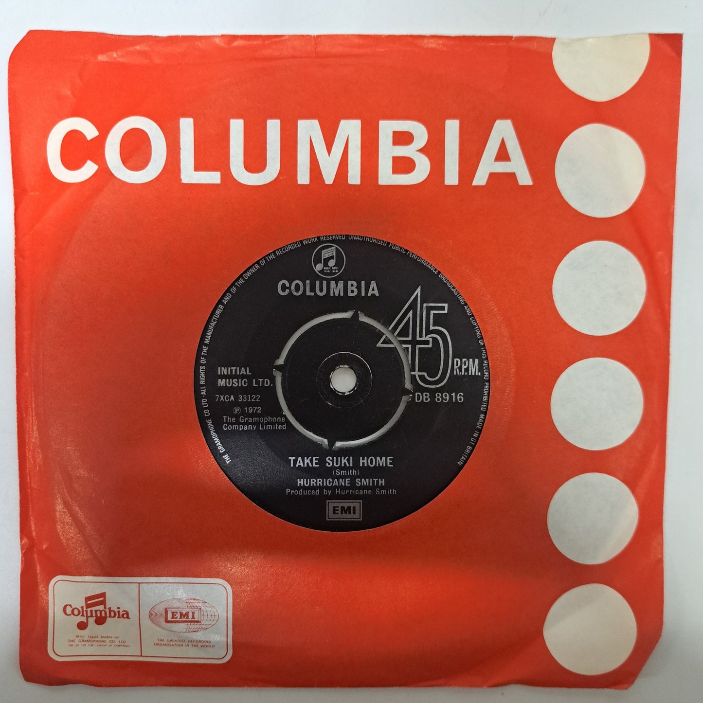 Hurricane Smith - Who Was It? (Vinyl 7" Single) NM
