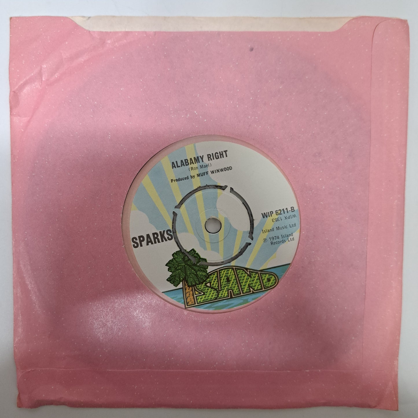 Sparks - Never Turn Your Back on Mother Earth (Vinyl 7" Single) NM