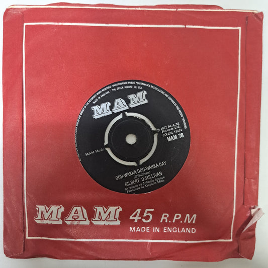 Gilbert O'Sullivan - Ooh-Wakka-Doo-Wakka-Day (Vinyl 7" Single) EX