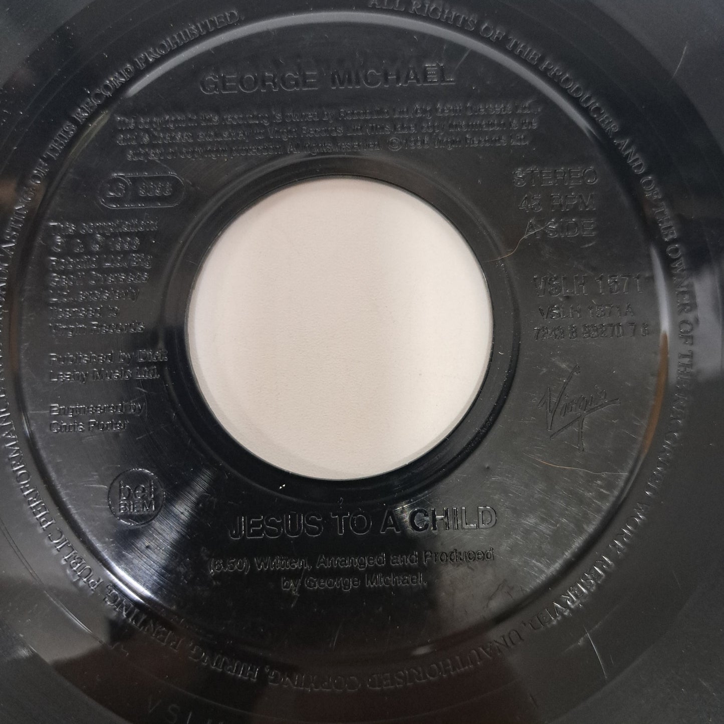 George Michael - Jesus to a Child / One More Try (Jukebox Vinyl 7" Single) VG+