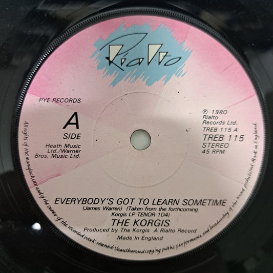 Korgis - Everybody's Gotta Learn Sometime (Vinyl 7" Single) NM