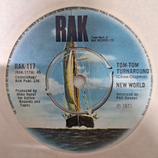 New World - Tom-Tom Turnaround (Vinyl 7" Single) NM