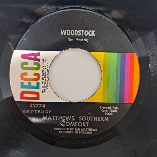 Matthews Southern Comfort - Woodstock (US Vinyl 7" Single) EX