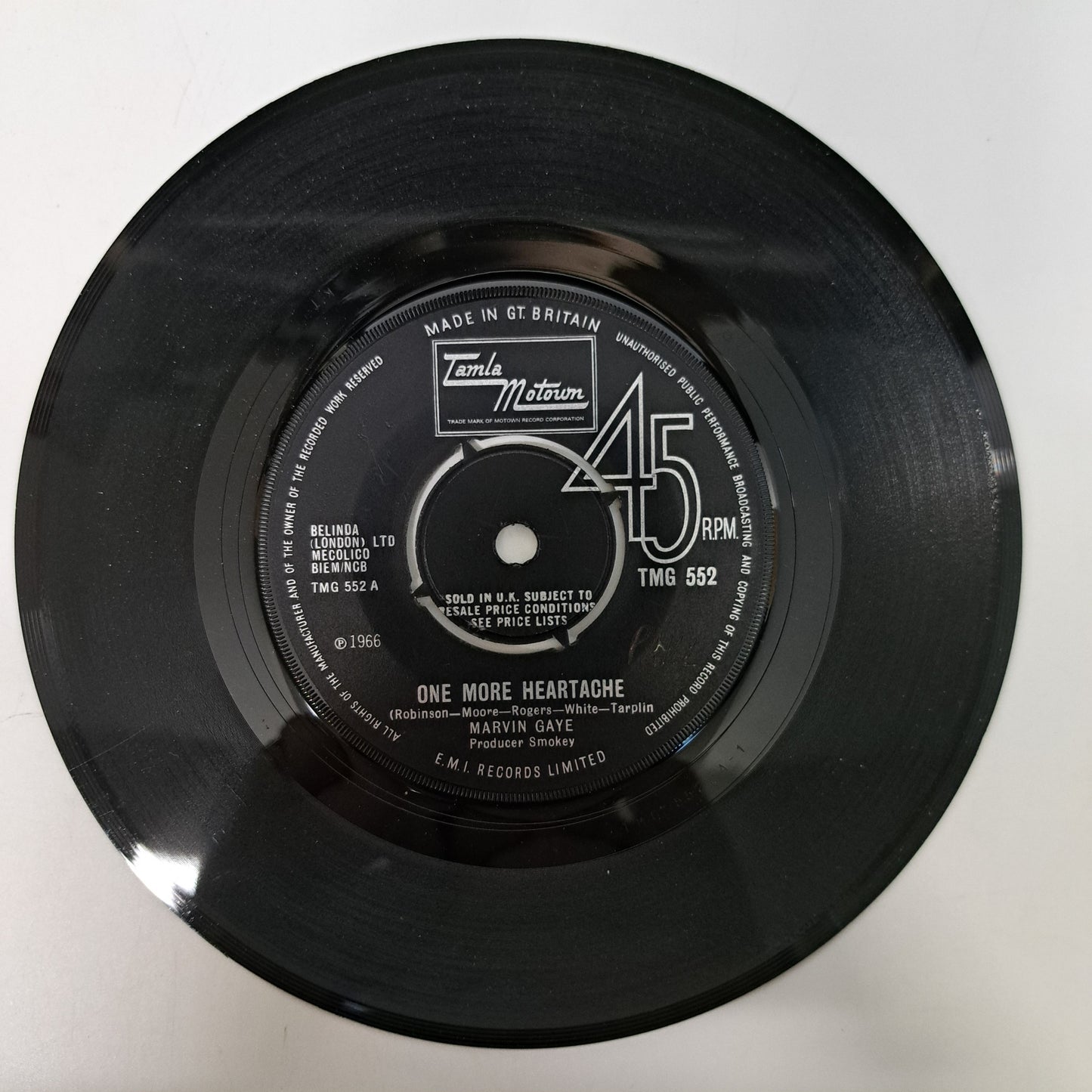 Marvin Gaye - One More Heartache (Vinyl 7" Single 1966 Motown) EX
