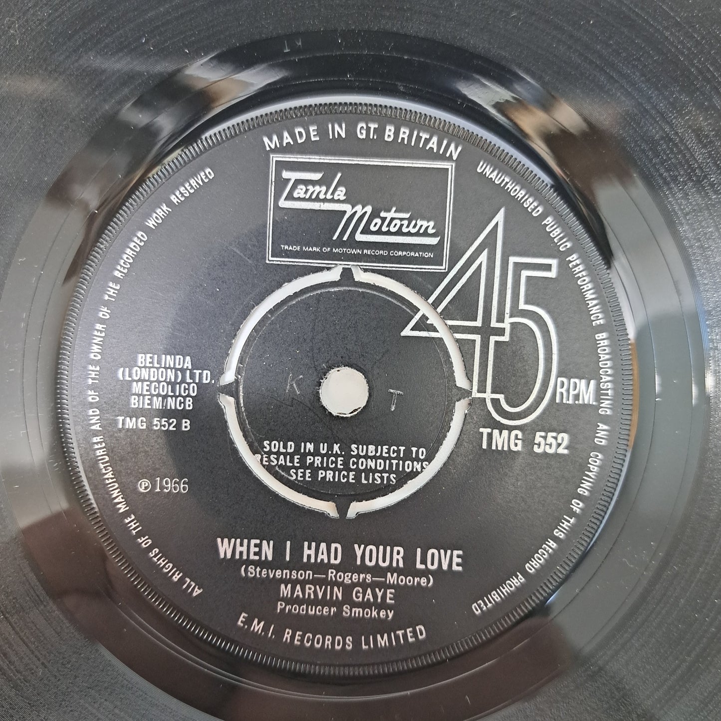 Marvin Gaye - One More Heartache (Vinyl 7" Single 1966 Motown) EX