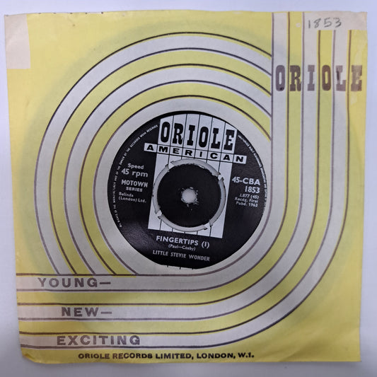 Little Stevie Wonder - Fingertips (Vinyl 7" Single UK 1963 Oriole) NM