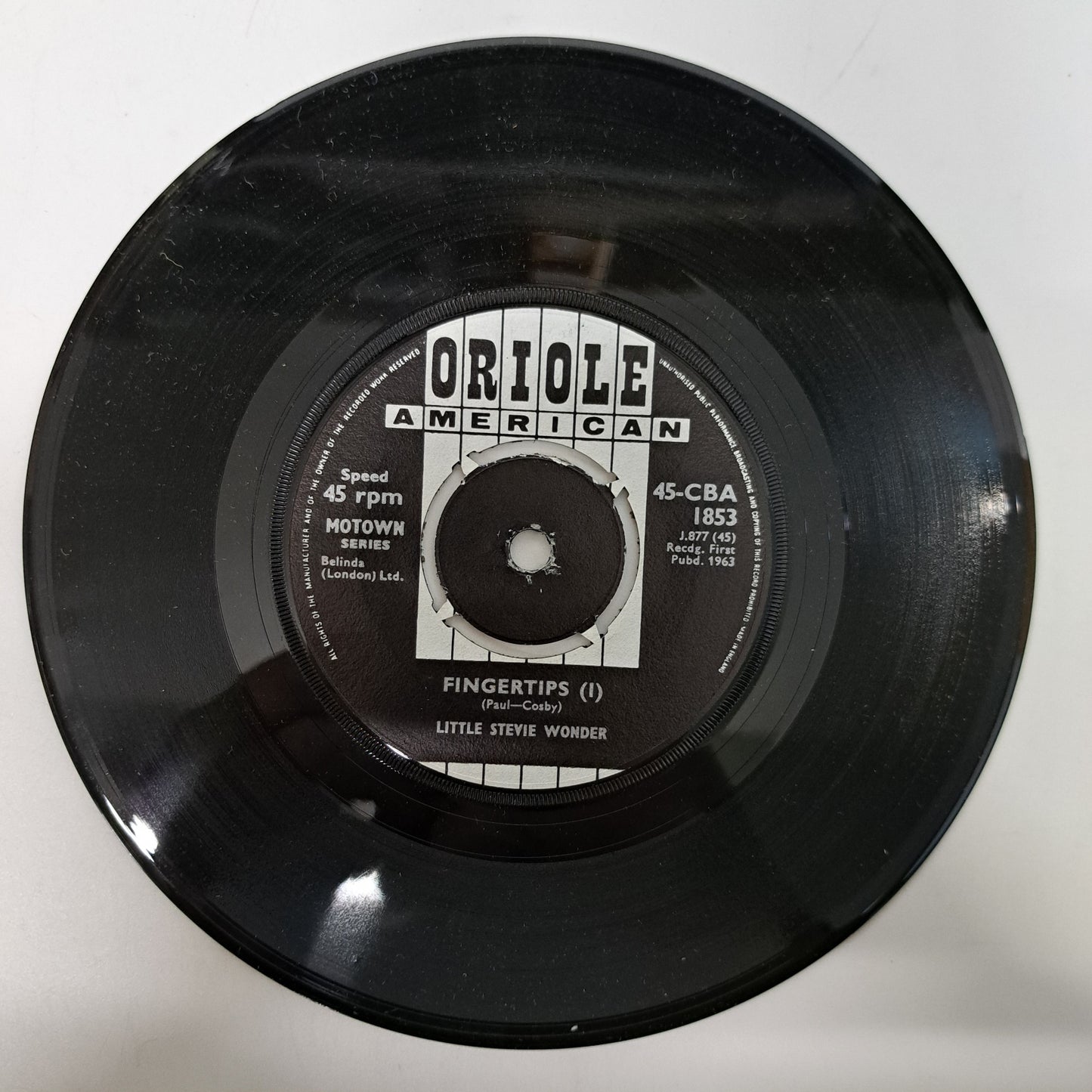 Little Stevie Wonder - Fingertips (Vinyl 7" Single UK 1963 Oriole) NM