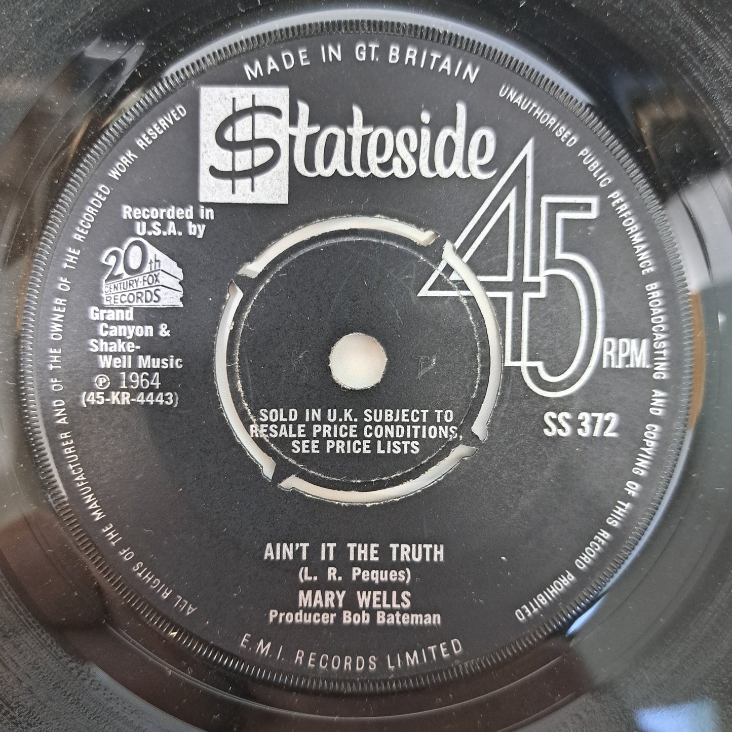 Mary Wells - Ain't It The Truth (Vinyl 7" Single) EX+