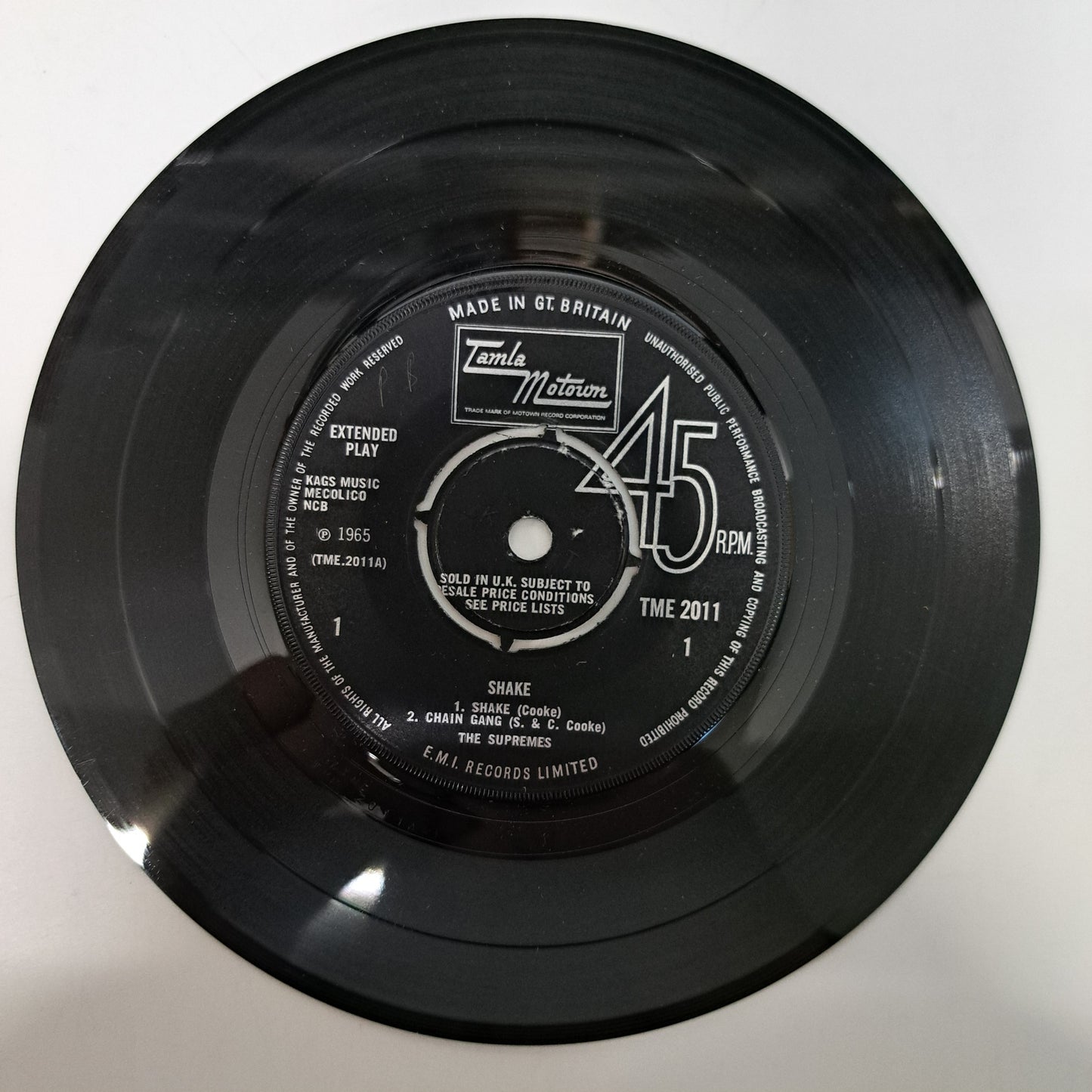 Supremes - Shake (Vinyl 7" EP UK 1966 Motown) VG/EX