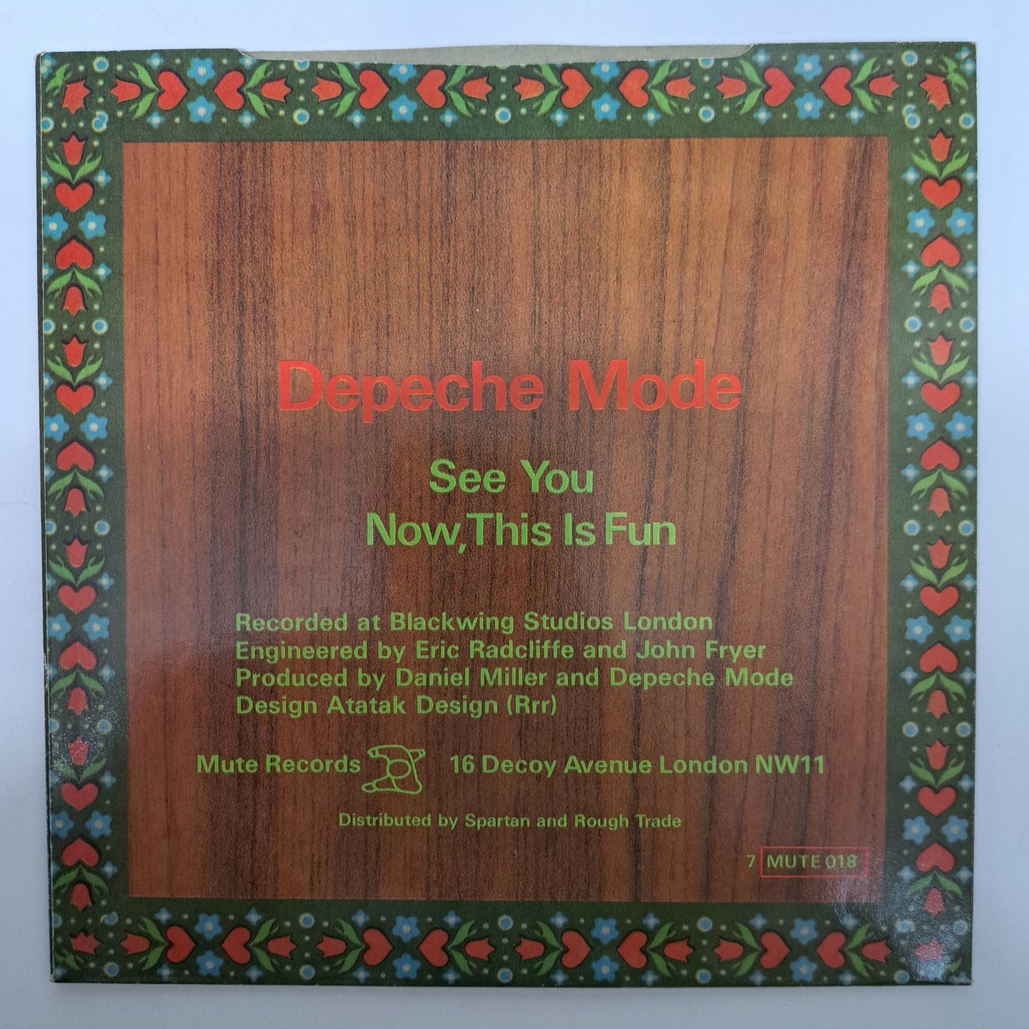 Depeche Mode - See You (Vinyl 7" Single) NM/NM