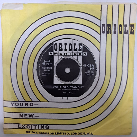 Mary Wells - Your Old Stand-By (Vinyl 7" Single UK Oriole 1963) NM