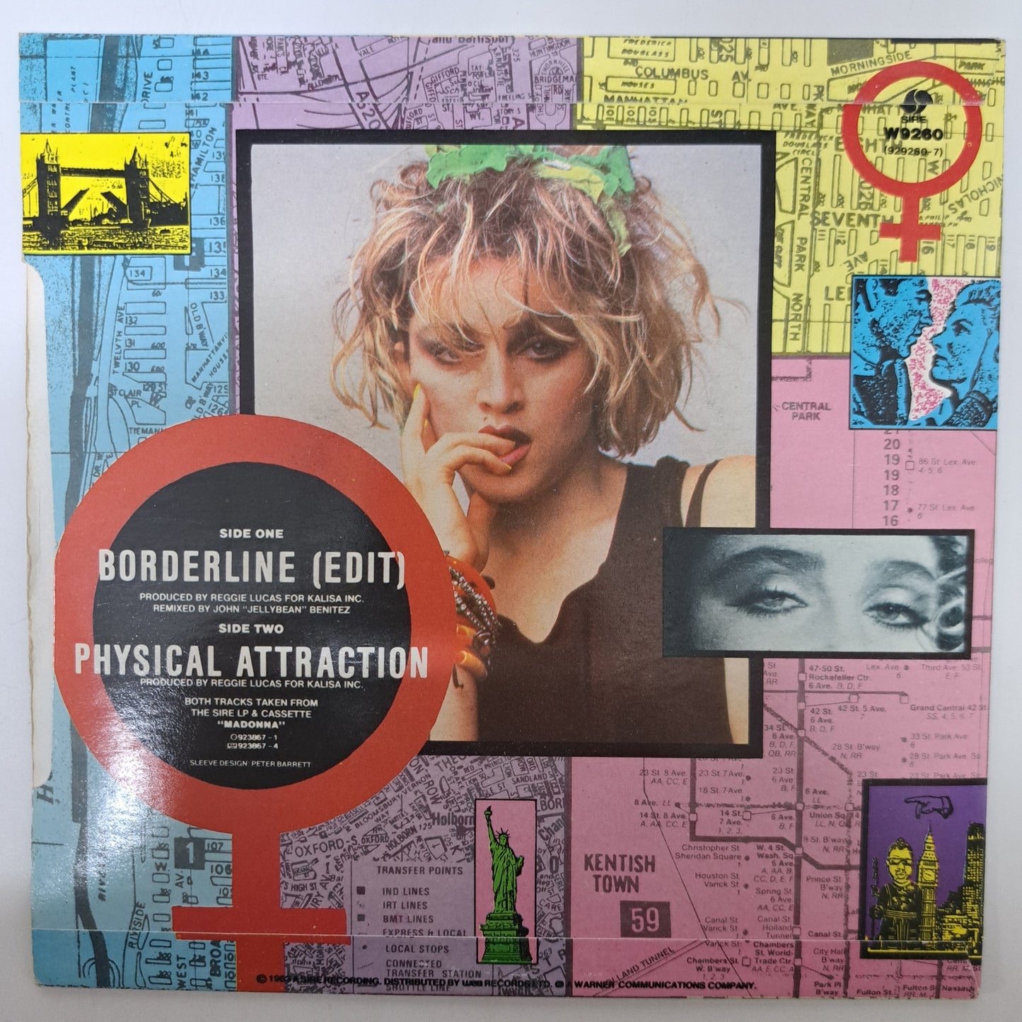 Madonna - Borderline (Vinyl 7" Single) EX/EX