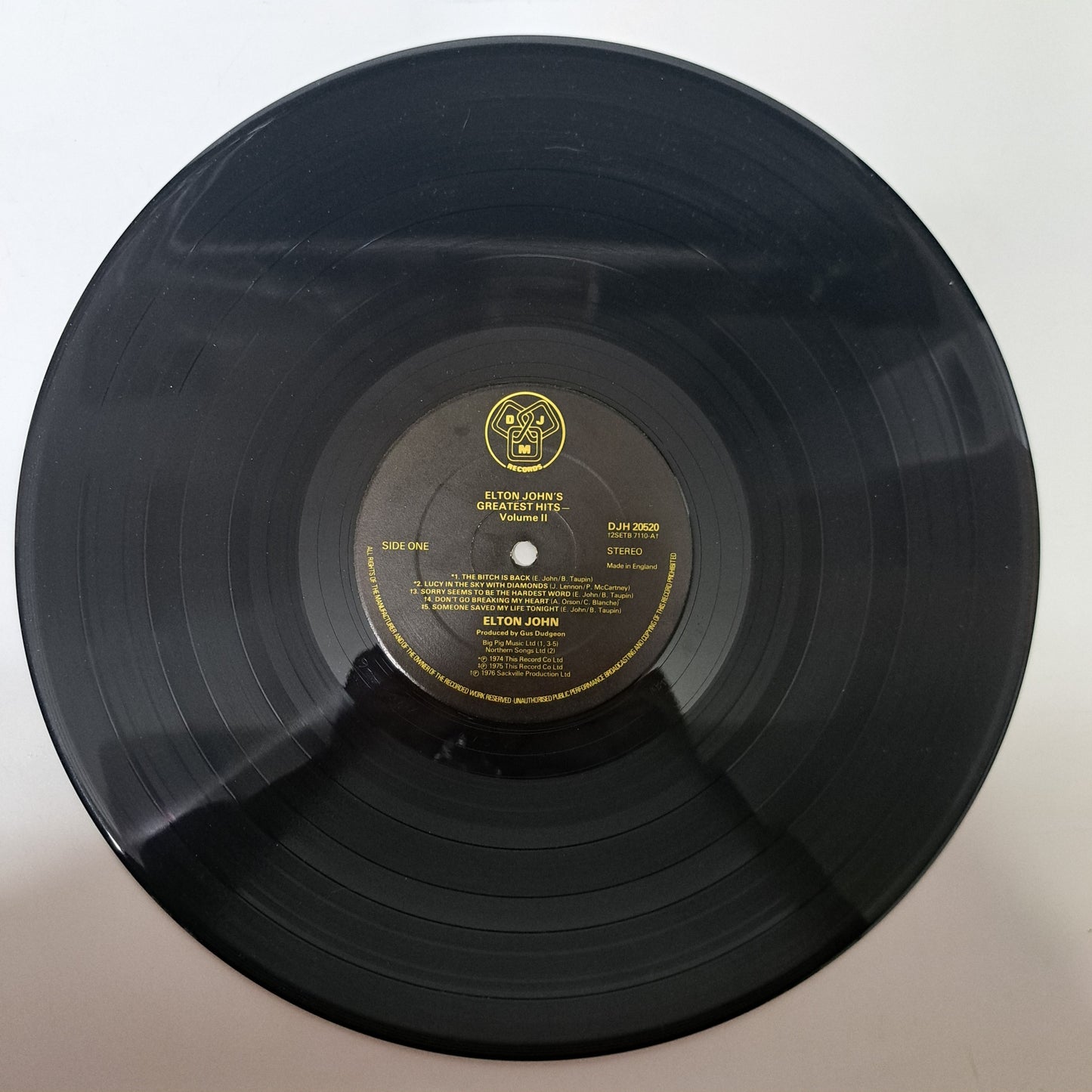 Elton John - Greatest Hits Vol II (Vinyl LP 1977 UK Complete) EX/EX