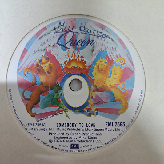 Queen - Somebody to Love (Vinyl 7" Single) EX