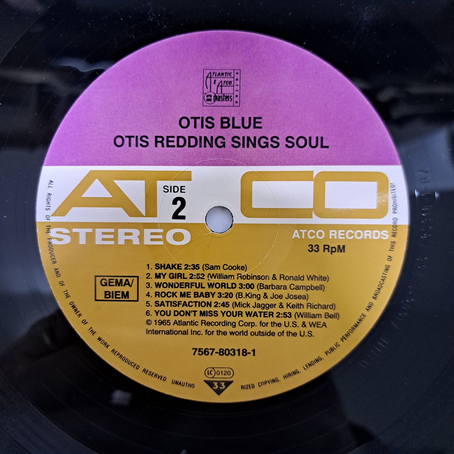 Otis Redding - Otis Blue/Otis Redding Sings Soul (Vinyl Reissue LP) EX/EX
