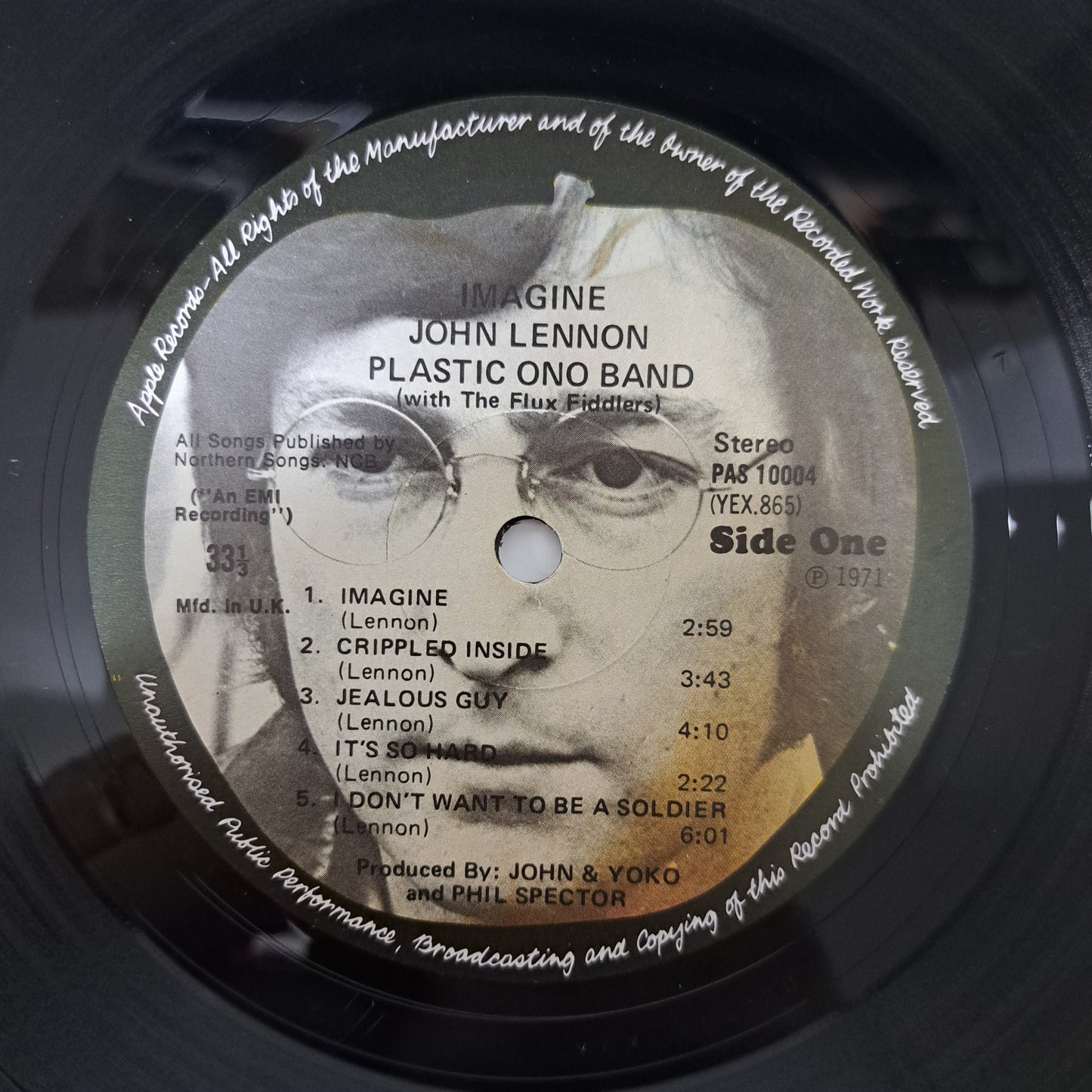John Lennon - Imagine (Vinyl LP 1978 UK Reissue) VG/EX