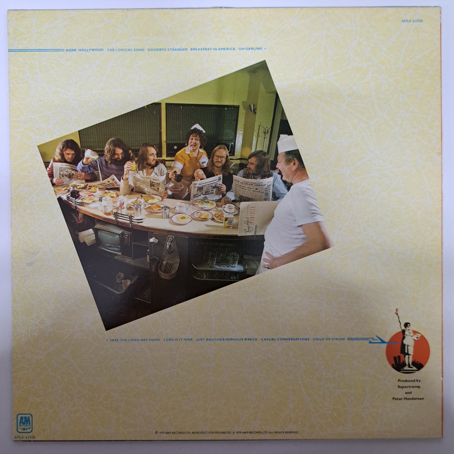 Supertramp - Breakfast in America (Vinyl LP A1/B1) EX/EX