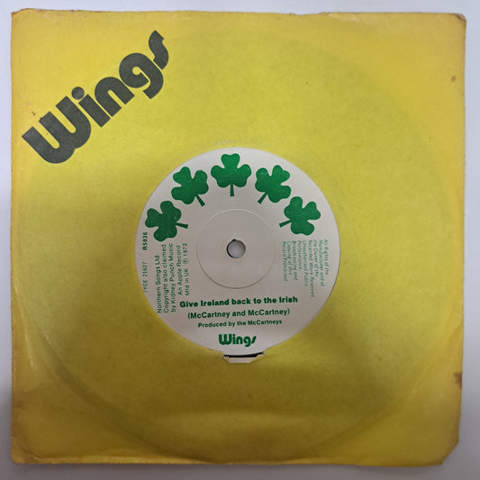 Wings - Give Ireland Back to the Irish (Vinyl 7" Single) VG+/EX