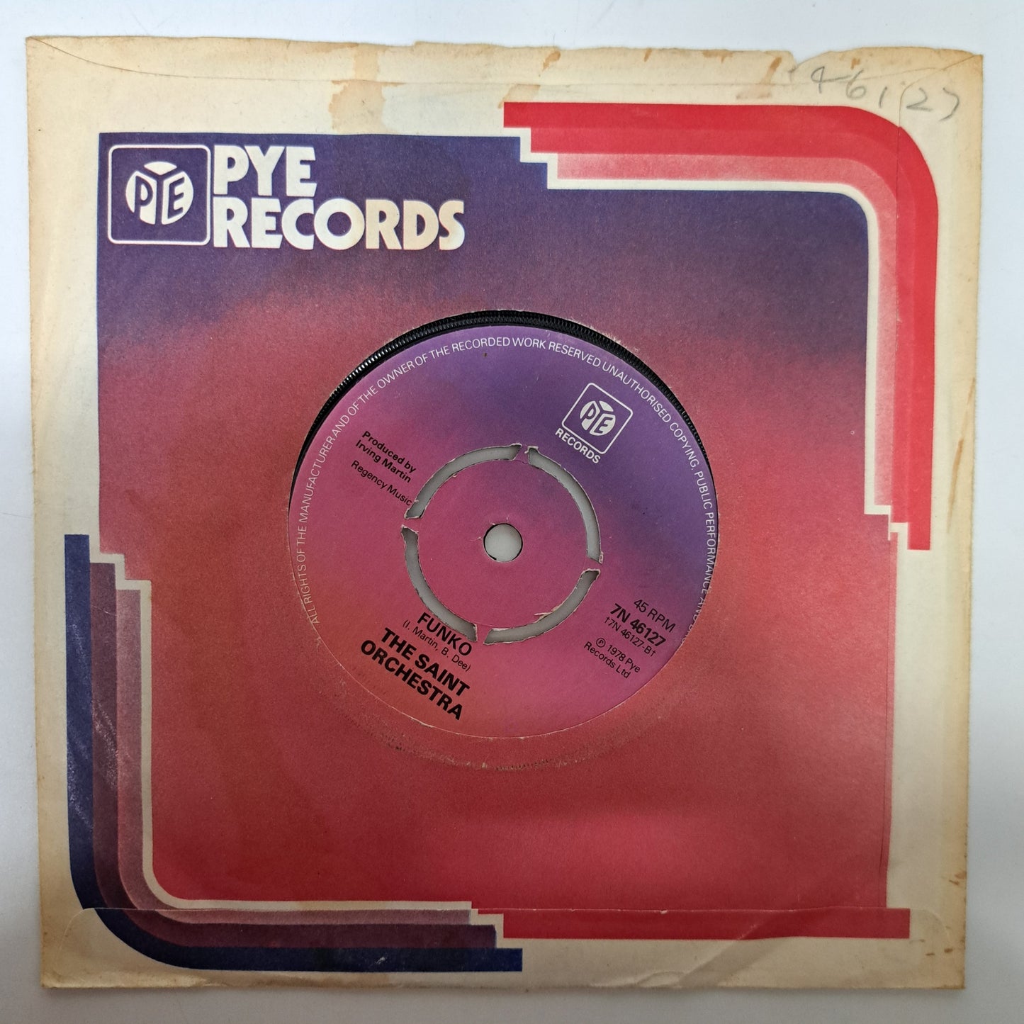 Saint Orchestra - 'Return of the Saint' Theme (Vinyl 7" Single) EX