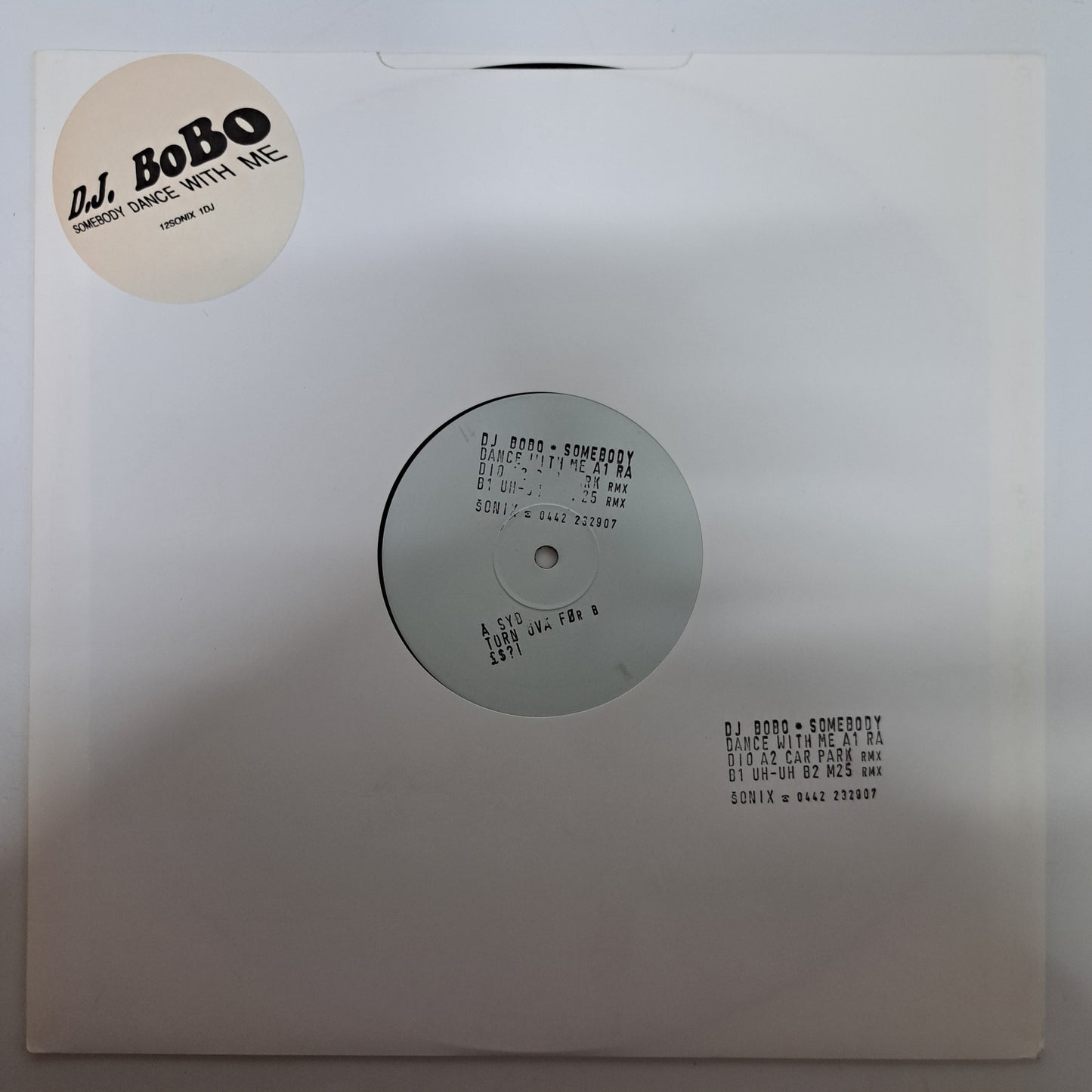 DJ BoBo - Somebody Dance With Me (Vinyl 12" DJ Promo Single) NM/NM