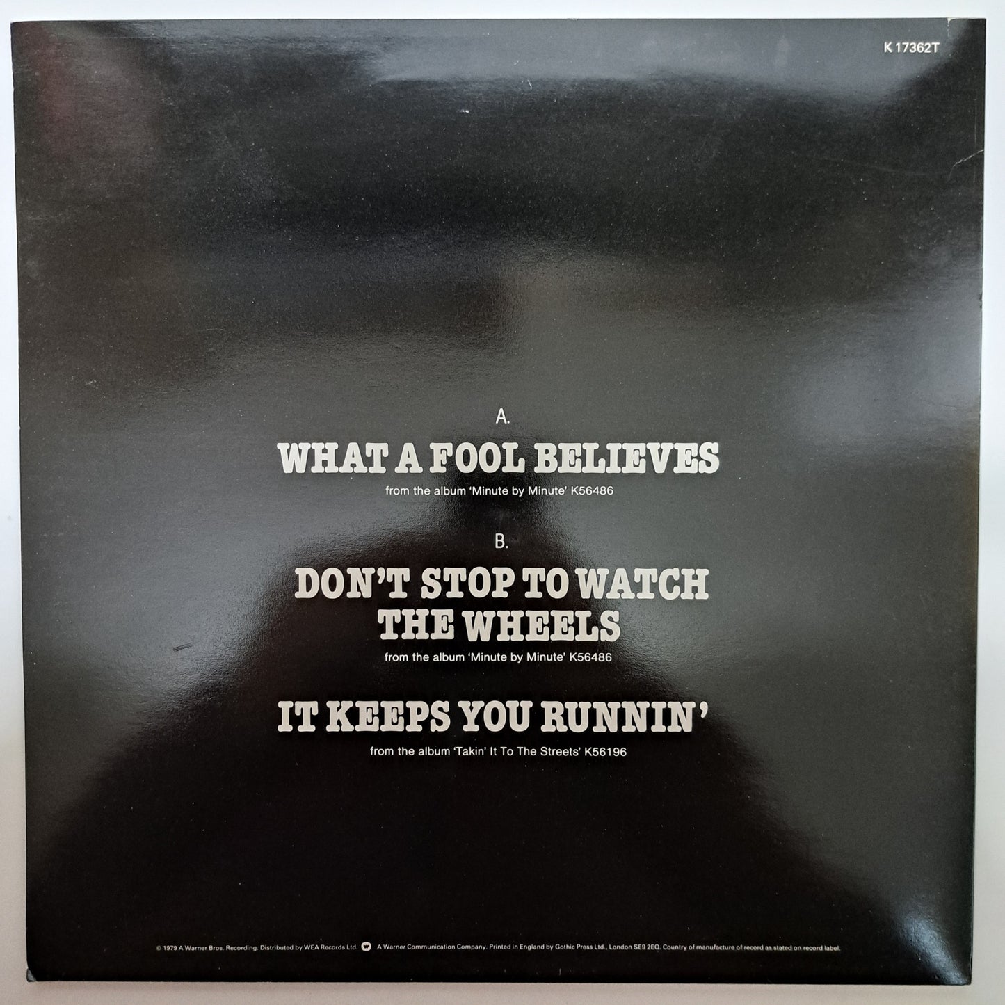Doobie Brothers - What a Fool Believes (Vinyl 12" Limited Edition Single) NM/NM