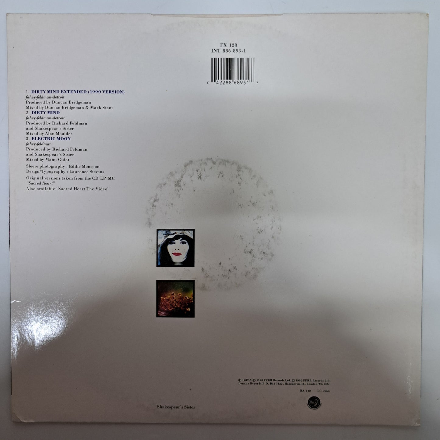 Shakespear's Sister - Dirty Mind (Vinyl 12" Single) EX/NM