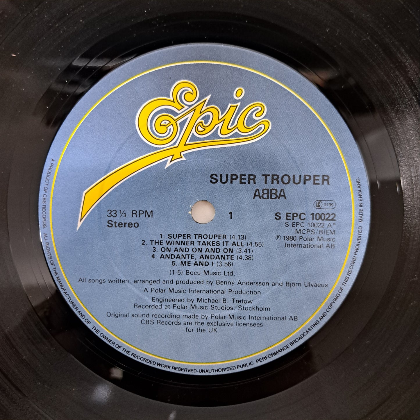 Abba - Super Trouper (Vinyl LP 1980 UK) EX/NM