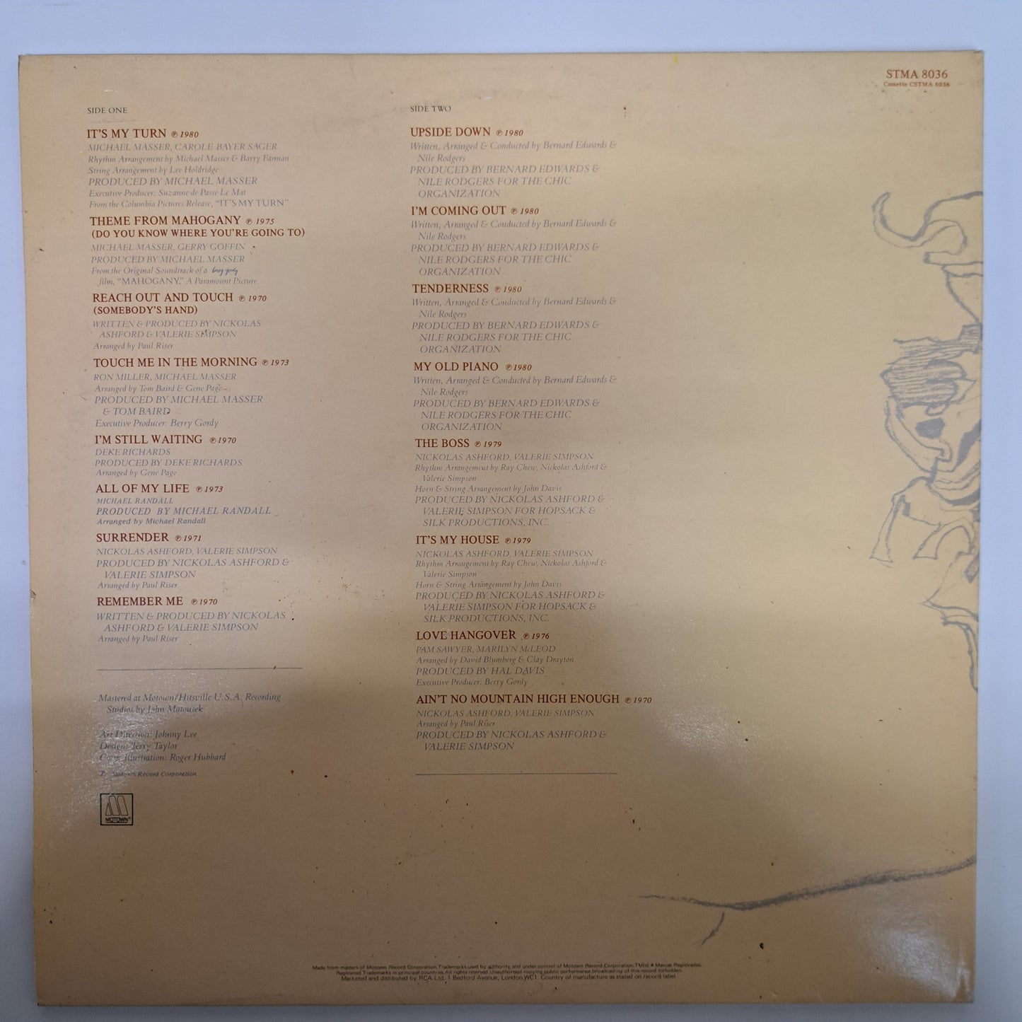 Diana Ross - All the Greatest Hits (Vinyl LP) VG+/VG+