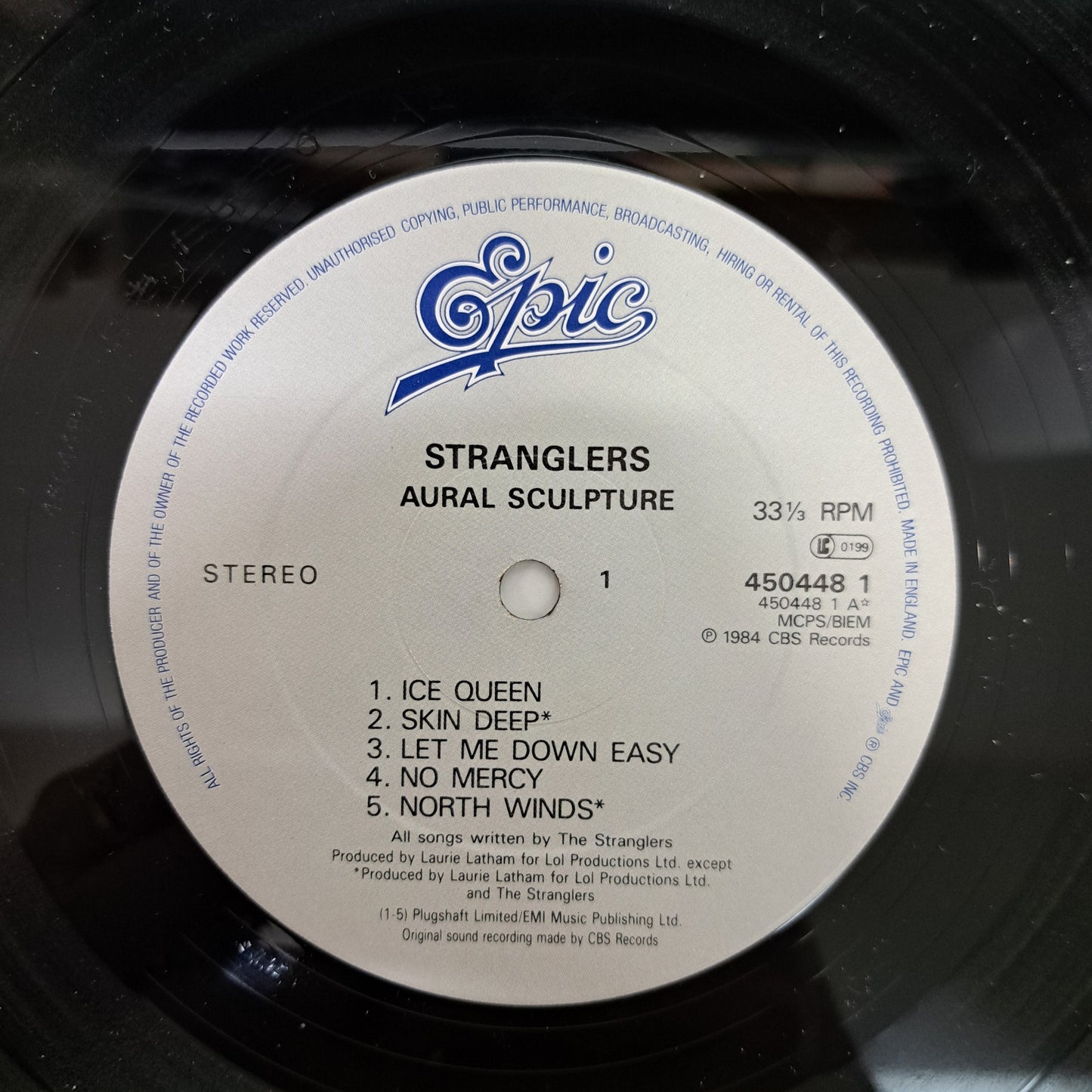 Stranglers - Aural Sculpture (Vinyl LP 1986 UK) VG+/NM