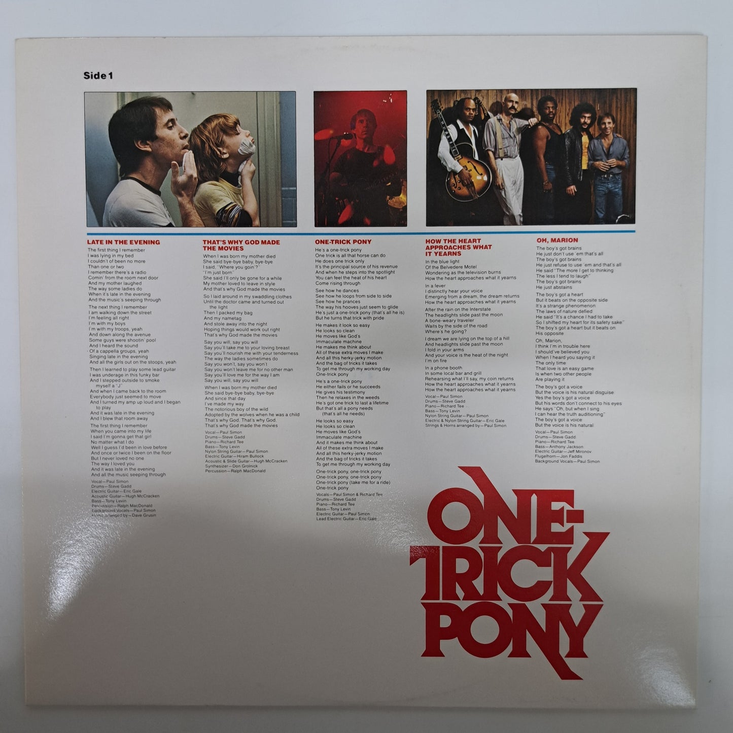 Paul Simon - One Trick Pony (Vinyl LP 1980) NM/NM