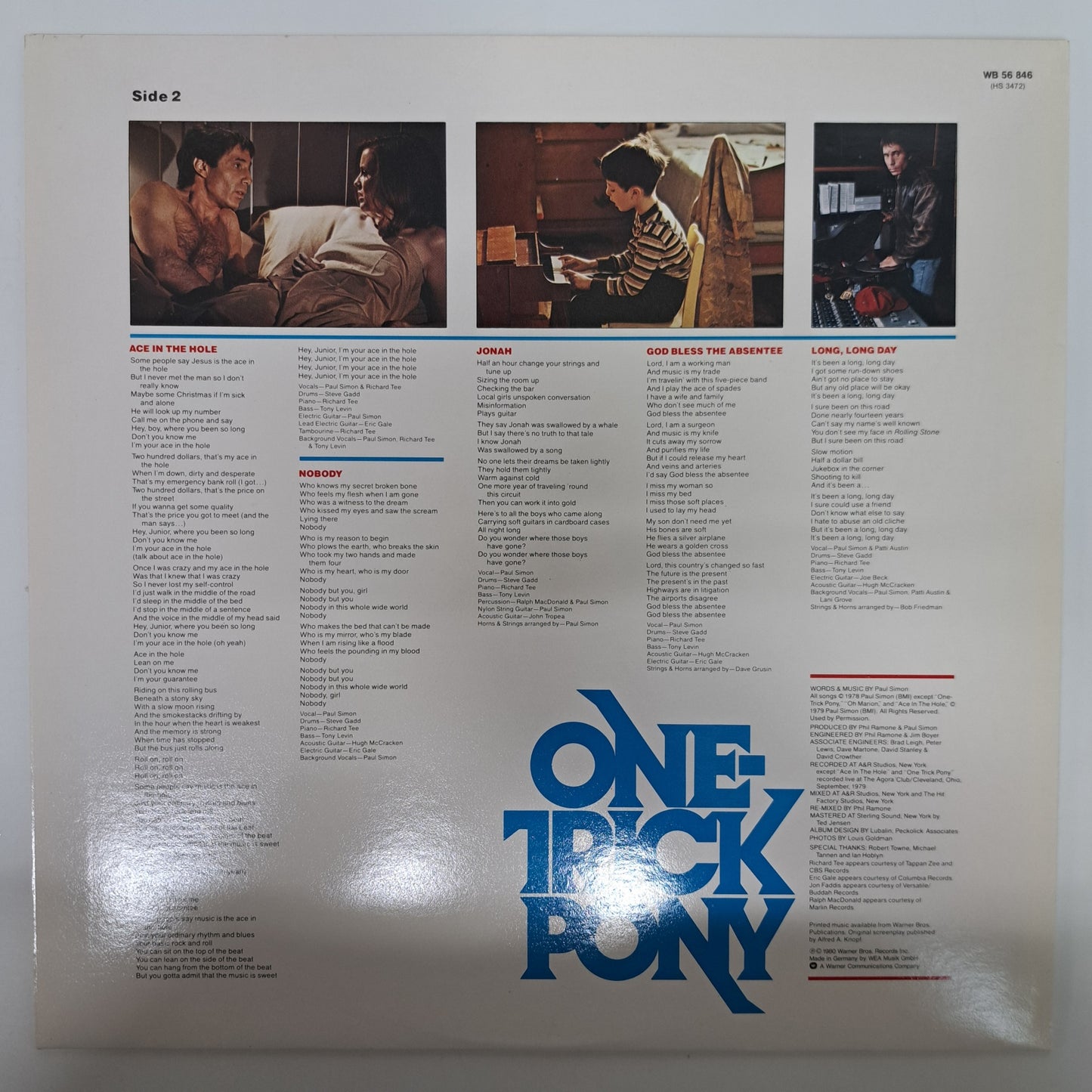 Paul Simon - One Trick Pony (Vinyl LP 1980) NM/NM