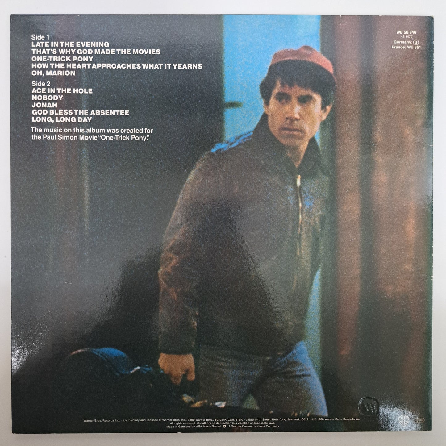 Paul Simon - One Trick Pony (Vinyl LP 1980) NM/NM