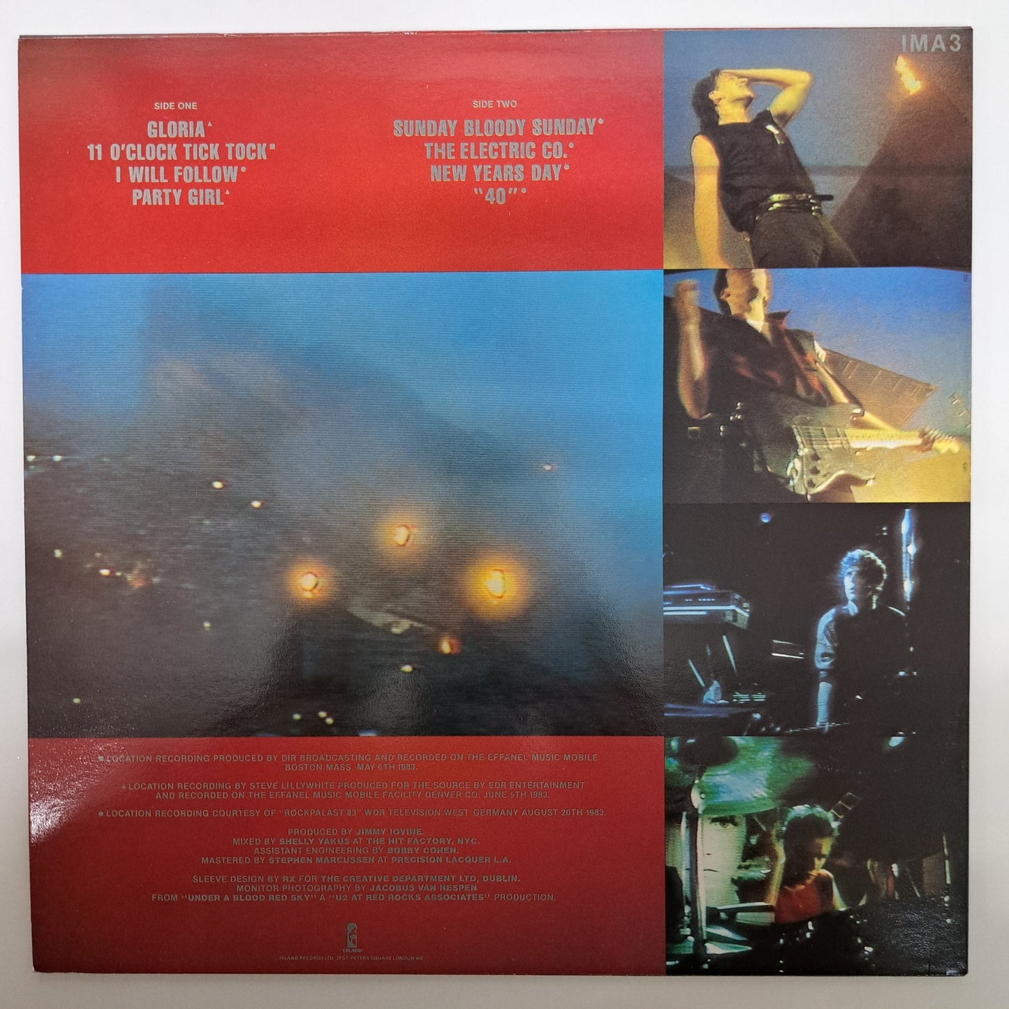 U2 - Live Under a Blood Red Sky (Vinyl LP) NM/NM