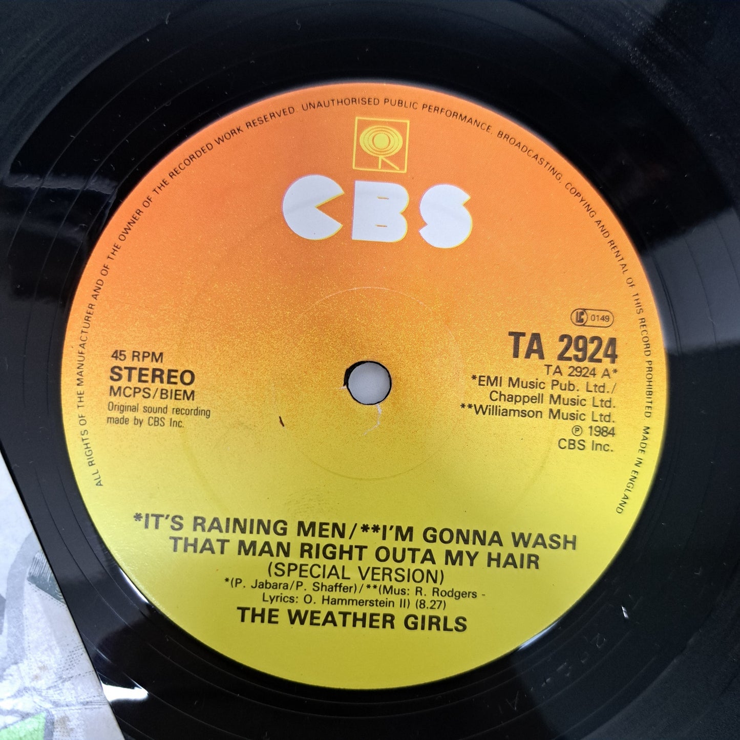 Weather Girls - It's Raining Men/I'm Gonna Wash that Man.. (Vinyl 12" Single) EX/EX