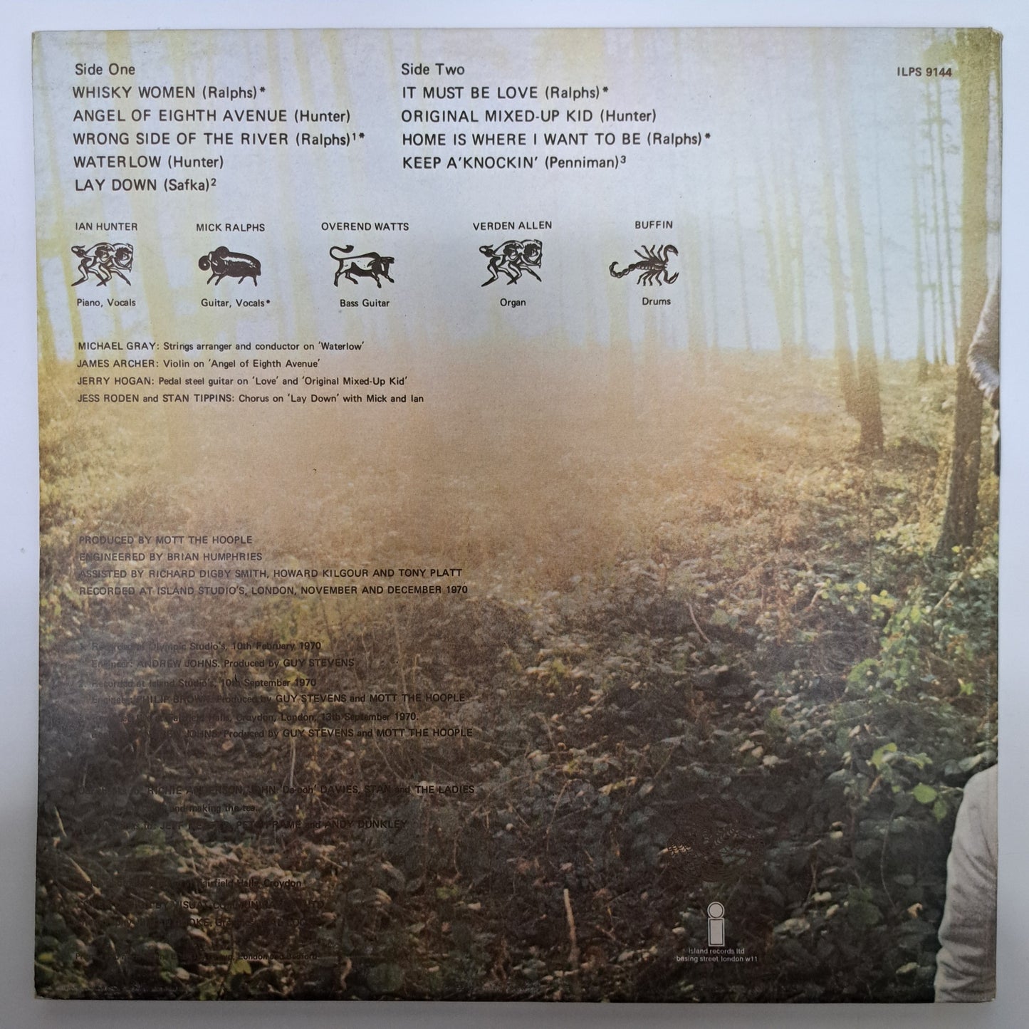 Mott The Hoople - Wildlife (Vinyl LP UK 1971) NM/NM