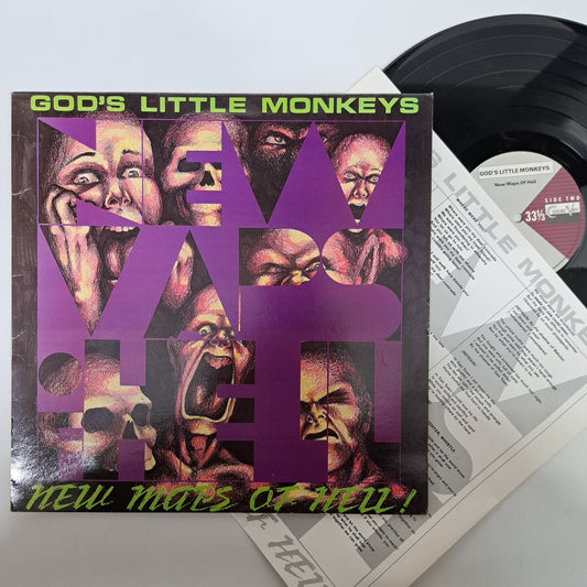 God's Little Monkeys - New Maps of Hell (Vinyl LP 1989 UK) VG+/NM